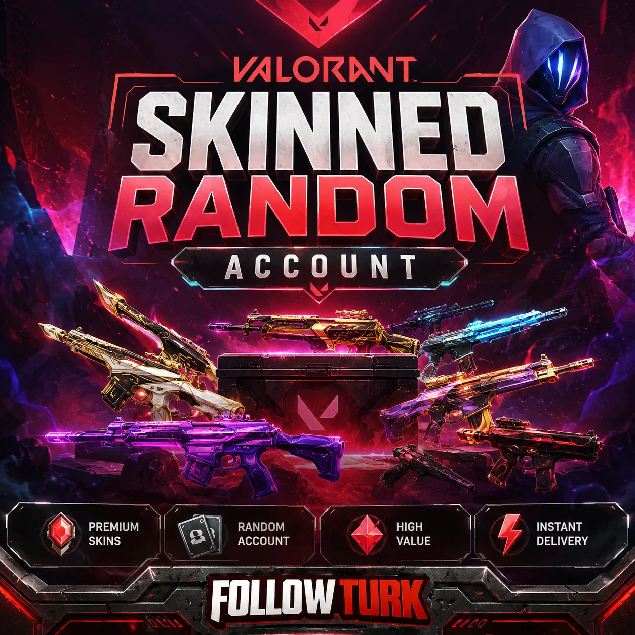 Valorant Random-Account mit Skins