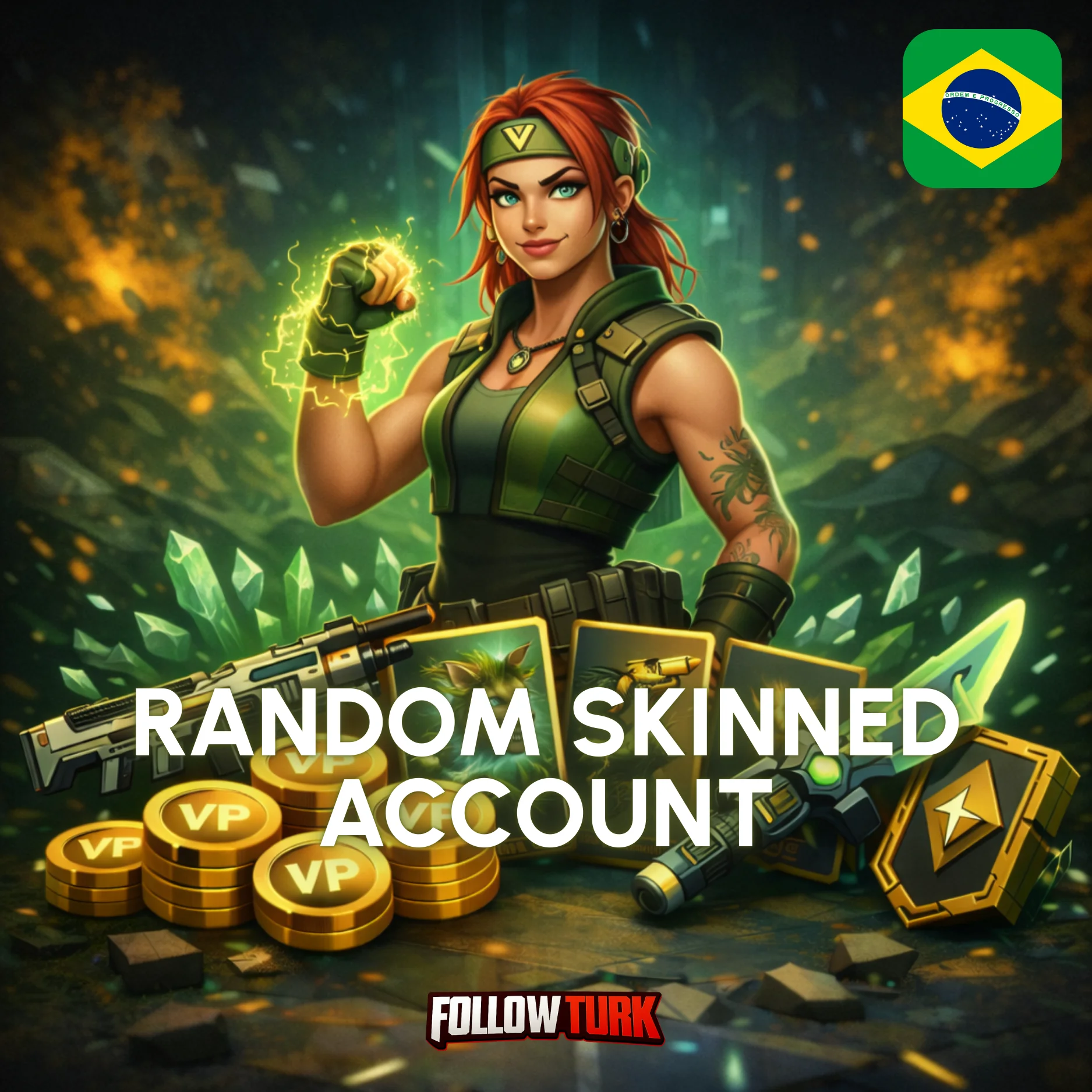 BR – Brasilien Random Skinned Account – Full Access - FollowTurk