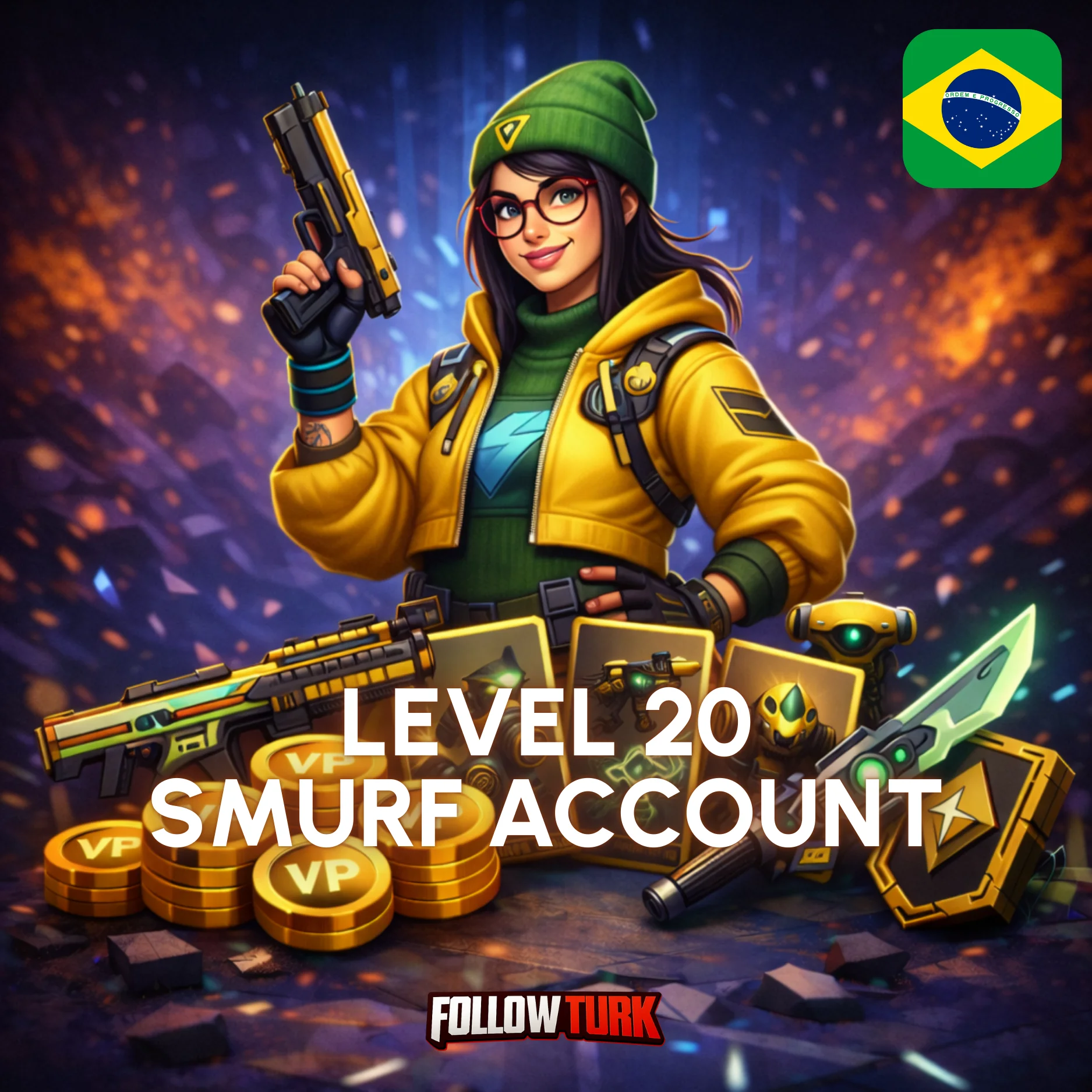 Brazil Smurf Account (BR) für Valorant - FollowTurk