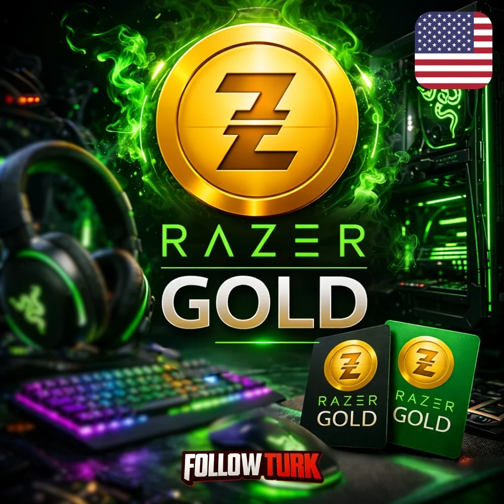 Razer Gold USA - USD Geschenkkarte - FollowTurk