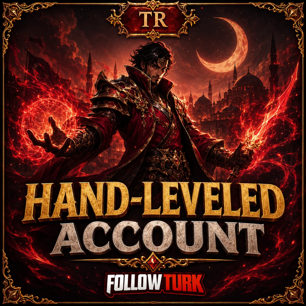 TR – Manuell gelevelter Account - FollowTurk