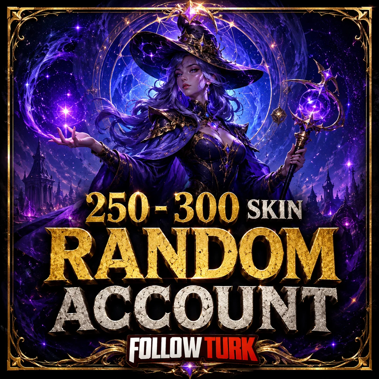 Zufälliger Legend-Account mit 250–300 Skins - FollowTurk