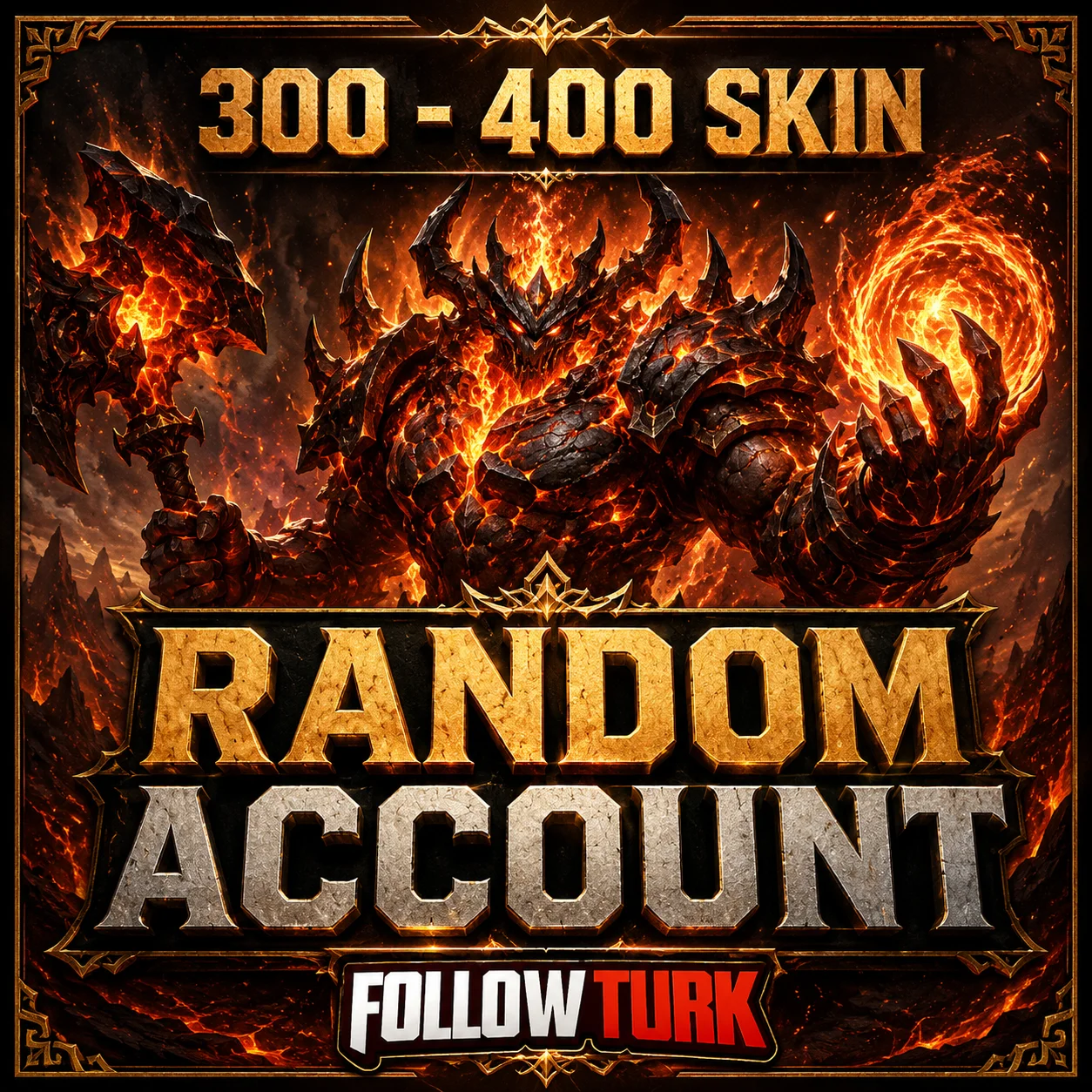 Zufälliger Legend-Account mit 300–400 Skins - FollowTurk