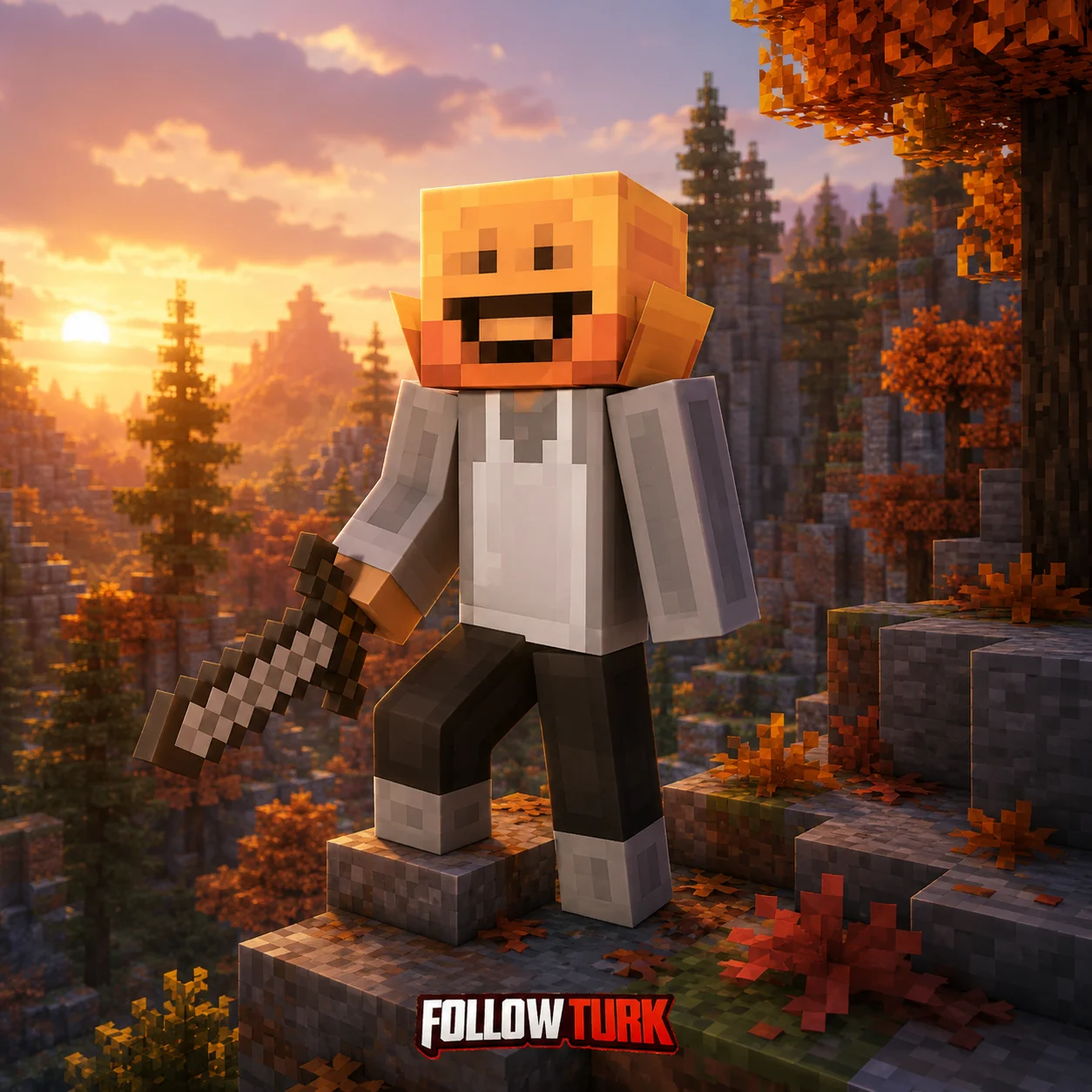 Focus Retention Helmet - Minecraft Key - FollowTurk