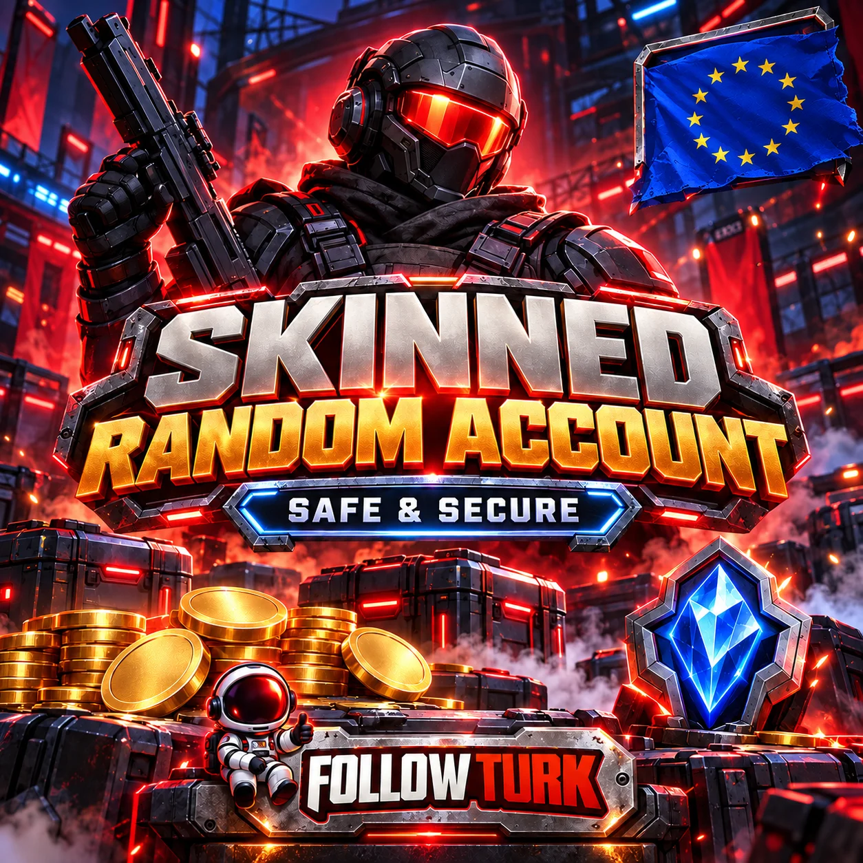 EU – Europa Zufalls-Account mit Skins – Full Access - FollowTurk