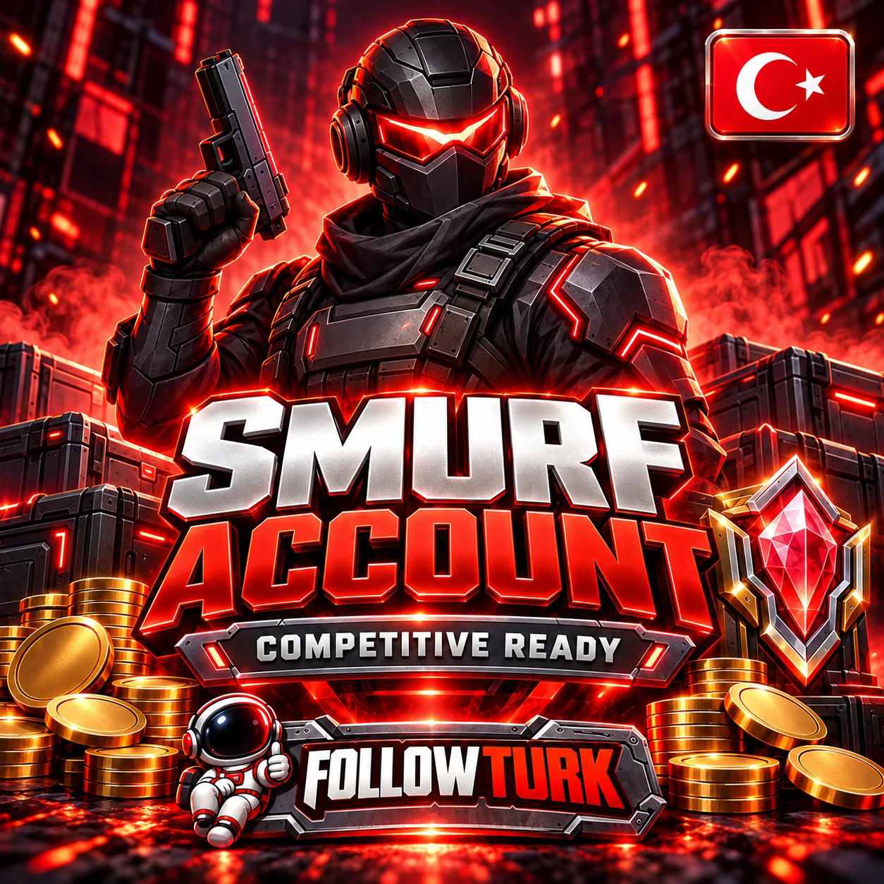 Valo Smurf Account Türkei (TR) - FollowTurk