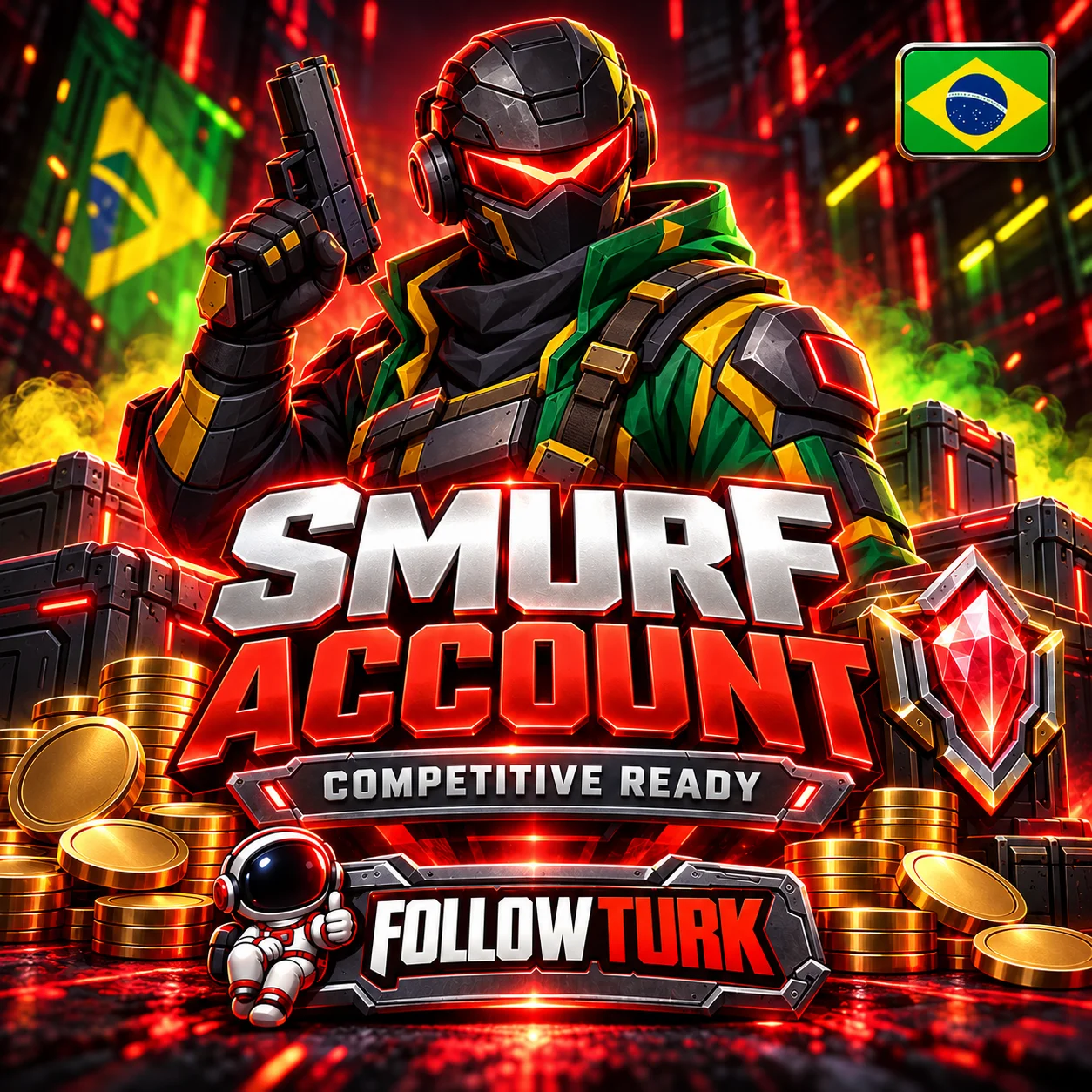 Brazil Smurf Account (BR) für Valo - FollowTurk