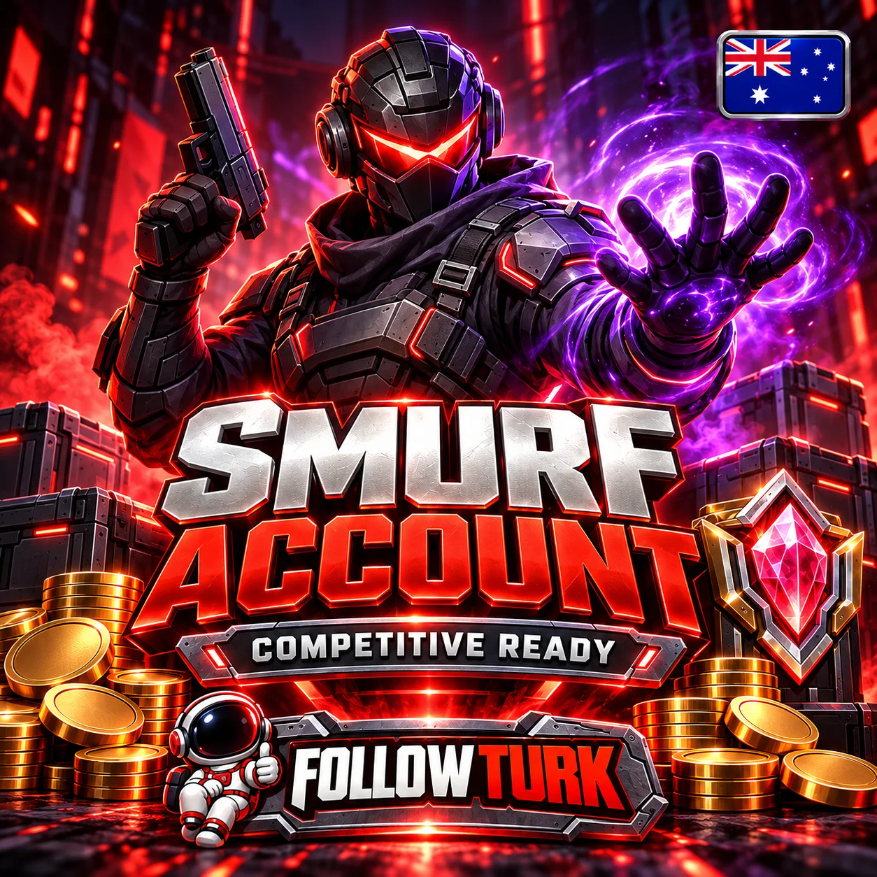 Valo Smurf Account Asien-Pazifik (AP) - FollowTurk