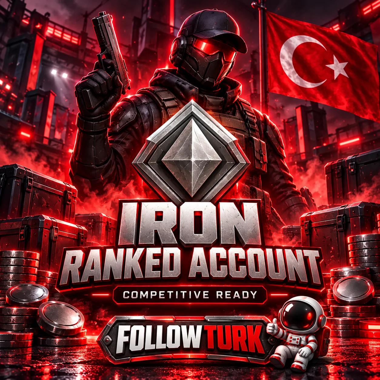 Türkei (TR) Iron-Account für Valo - FollowTurk
