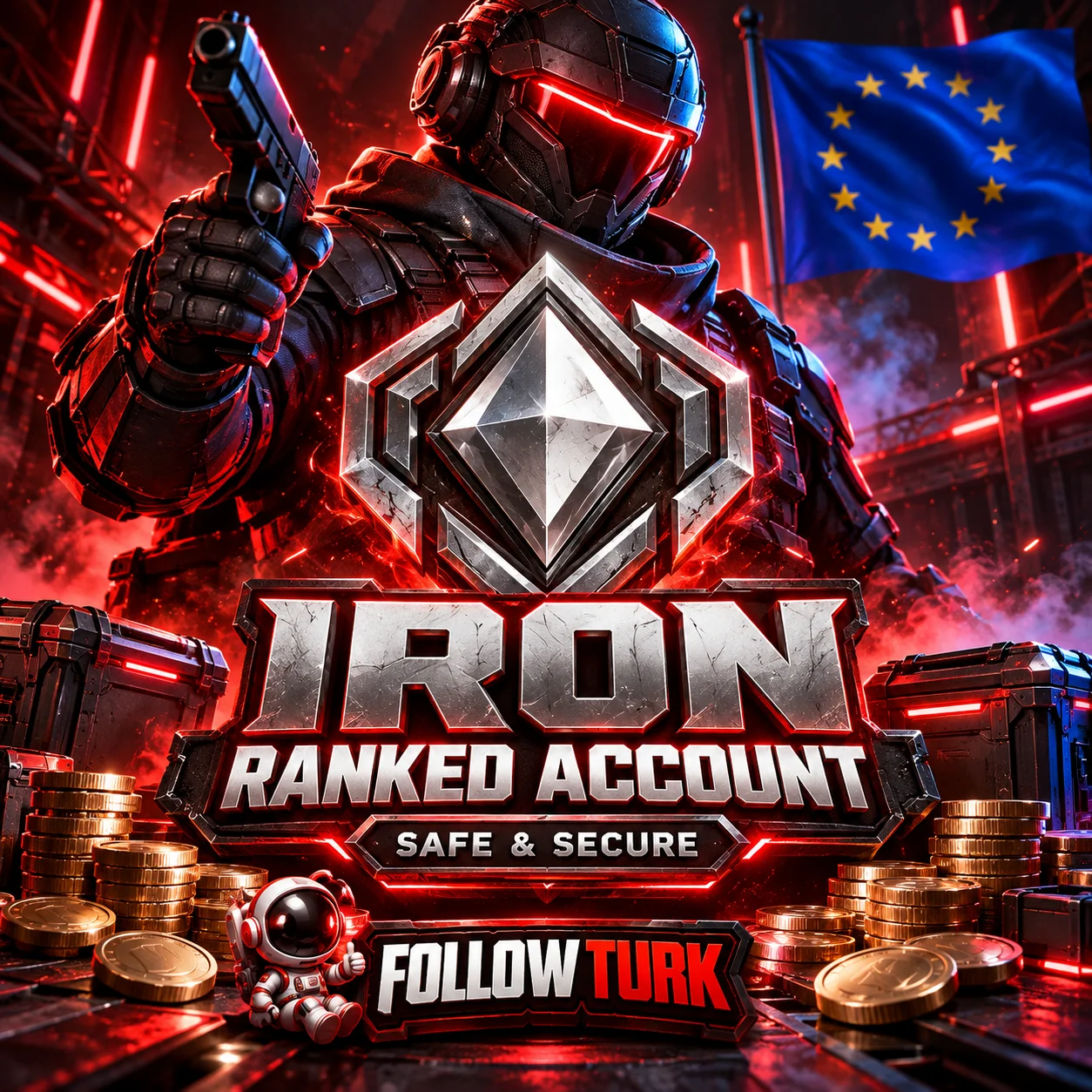 Europa (EU) Iron Account für Valo - FollowTurk