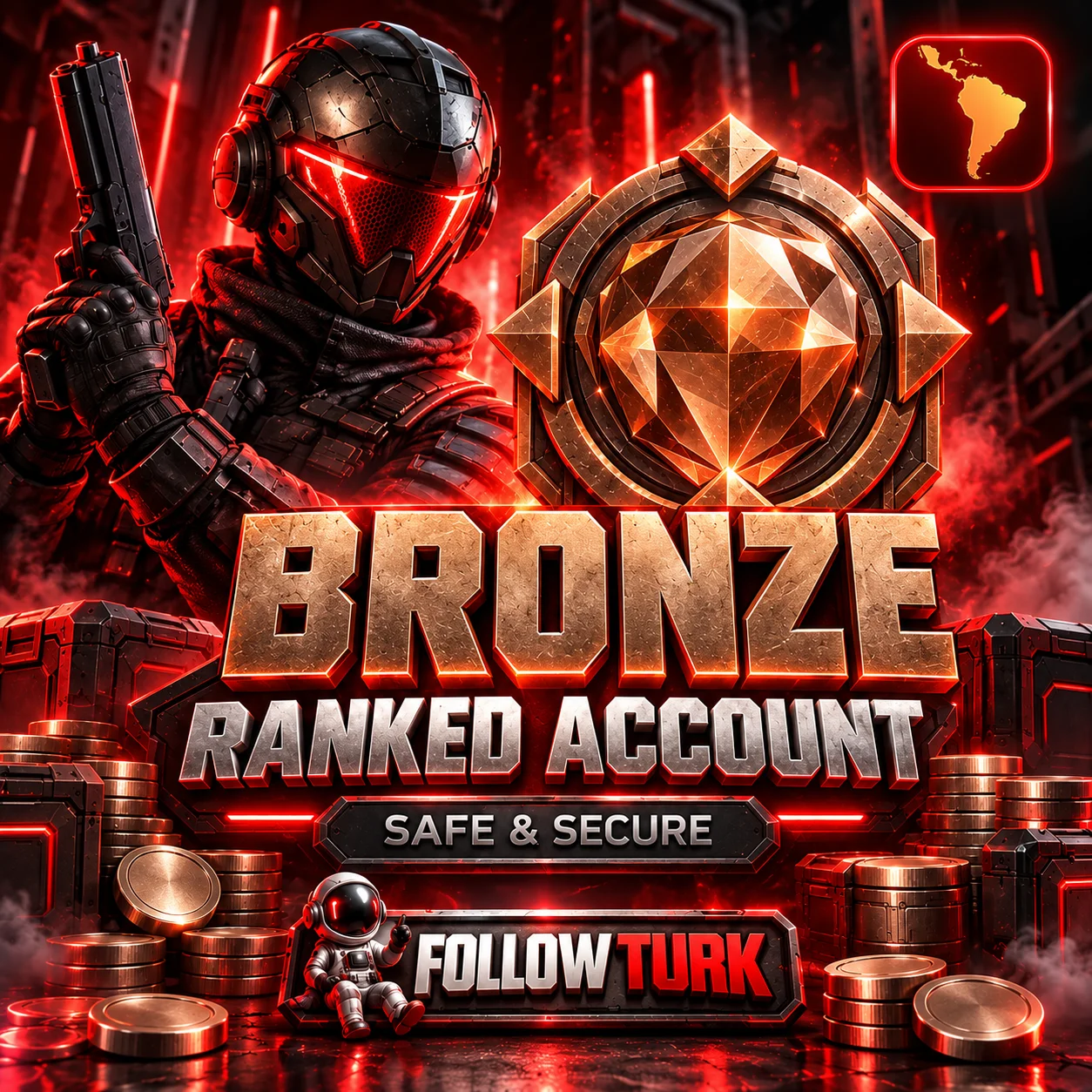 Lateinamerika (LA) Valo Bronze Account - FollowTurk