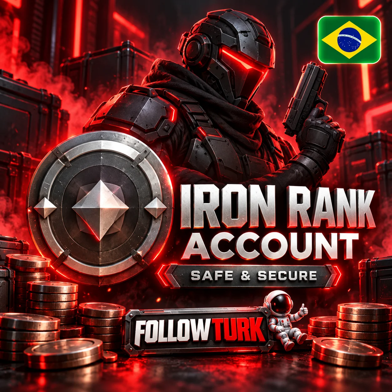 Brasilien (BR) Iron Account für Valo - FollowTurk