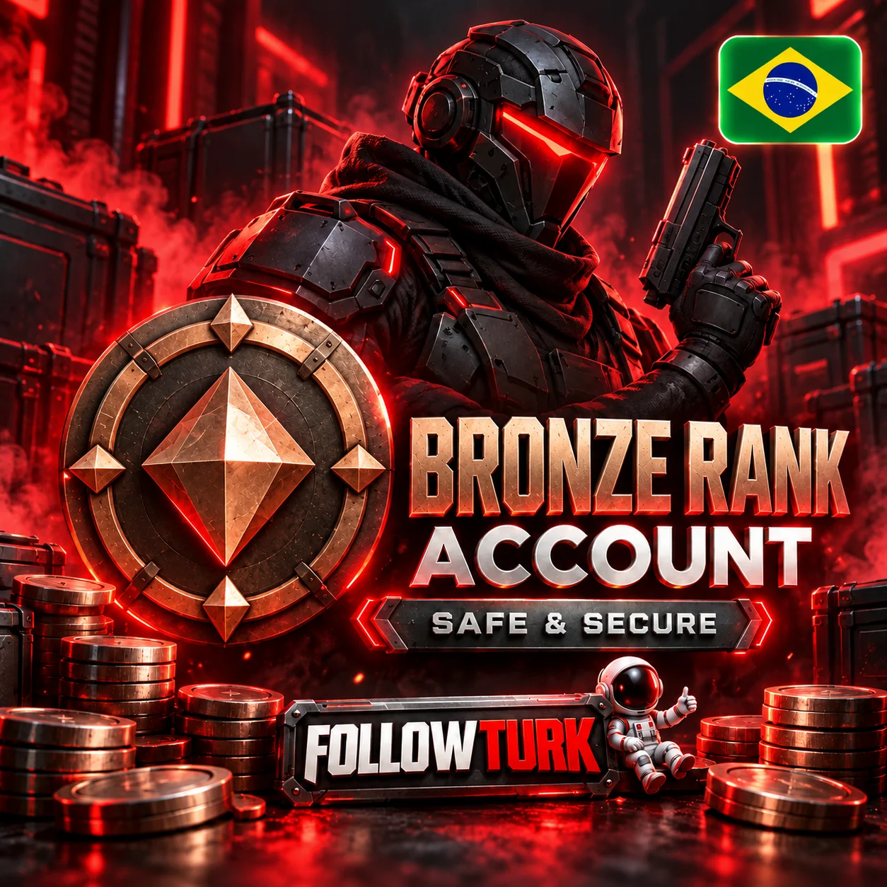 Brasilien (BR) Valo Bronze Account - FollowTurk