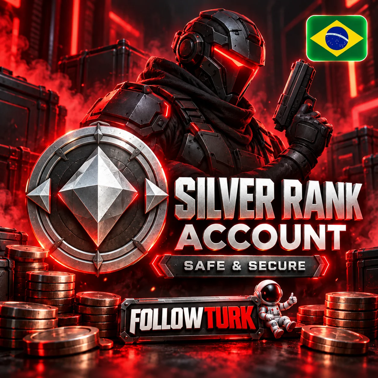 Brasilien (BR) Valo Silber-Account - FollowTurk