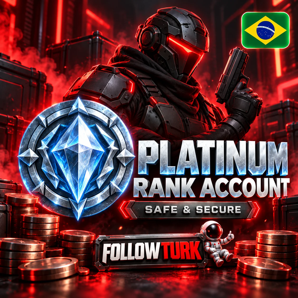 Brasilien (BR) Valo Platin-Account - FollowTurk